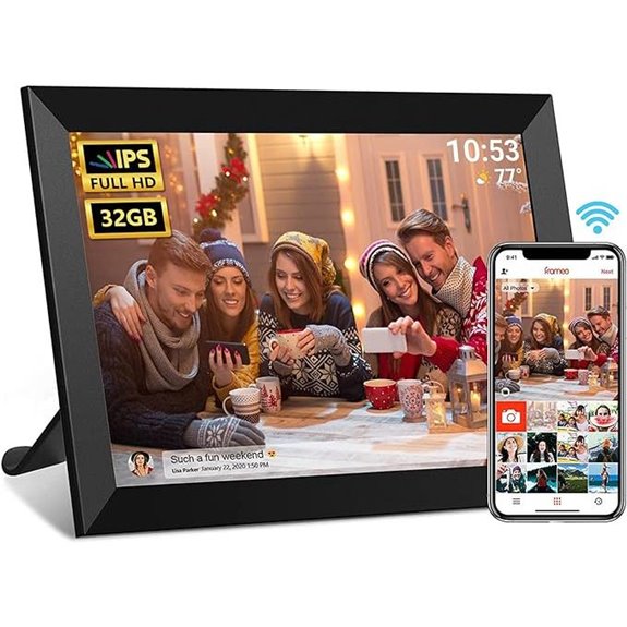 FRAMEO 10.1 Inch WiFi Digital Photo Frame