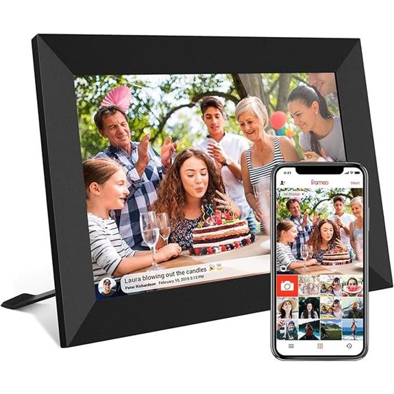 Frameo 10.1-Inch WiFi Digital Photo Frame with 32GB