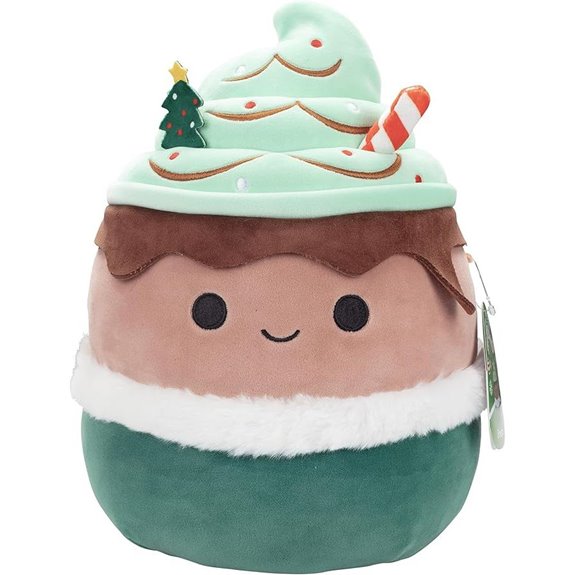 Squishmallows 10” Ernesto Peppermint Latte Elf Toy
