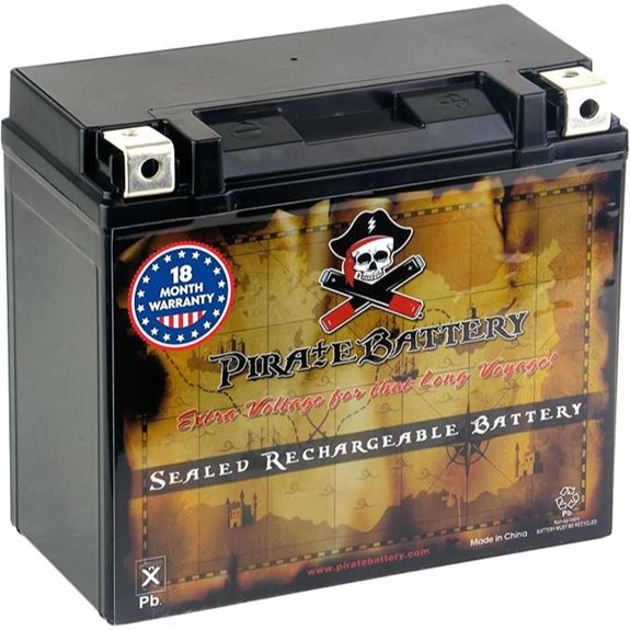 Pirate YTX20HL-BS 12V 19Ah Battery for Vehicles