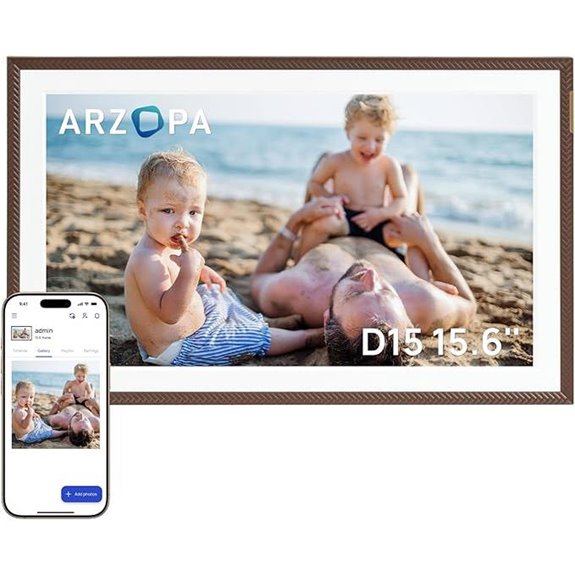 Arzopa 15.6 FHD Digital Picture Frame with Touchscreen