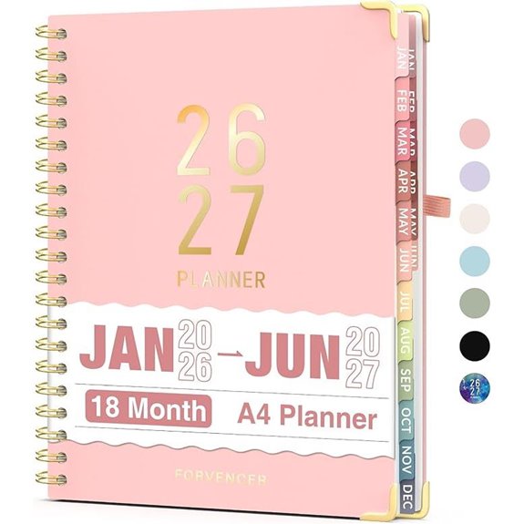 Forvencer 2026-2027 Planner 18-Month Weekly & Monthly