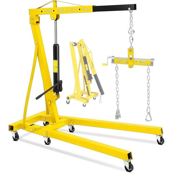 2 Ton Folding Engine Crane with Telescopic Boom