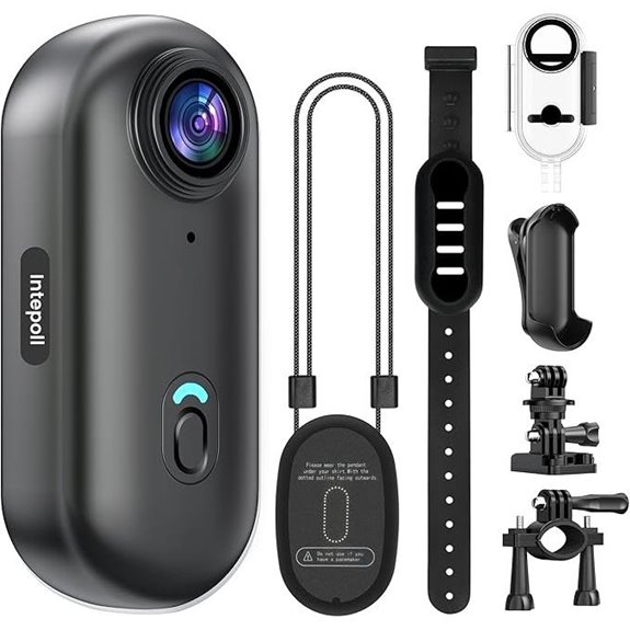 4K Mini Action Camera with 128GB Waterproof Mount