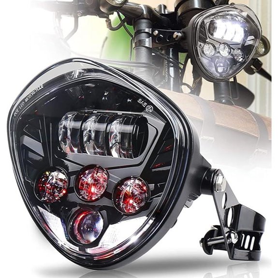 7-Inch Motorcycle Headlight with Bracket Clamp