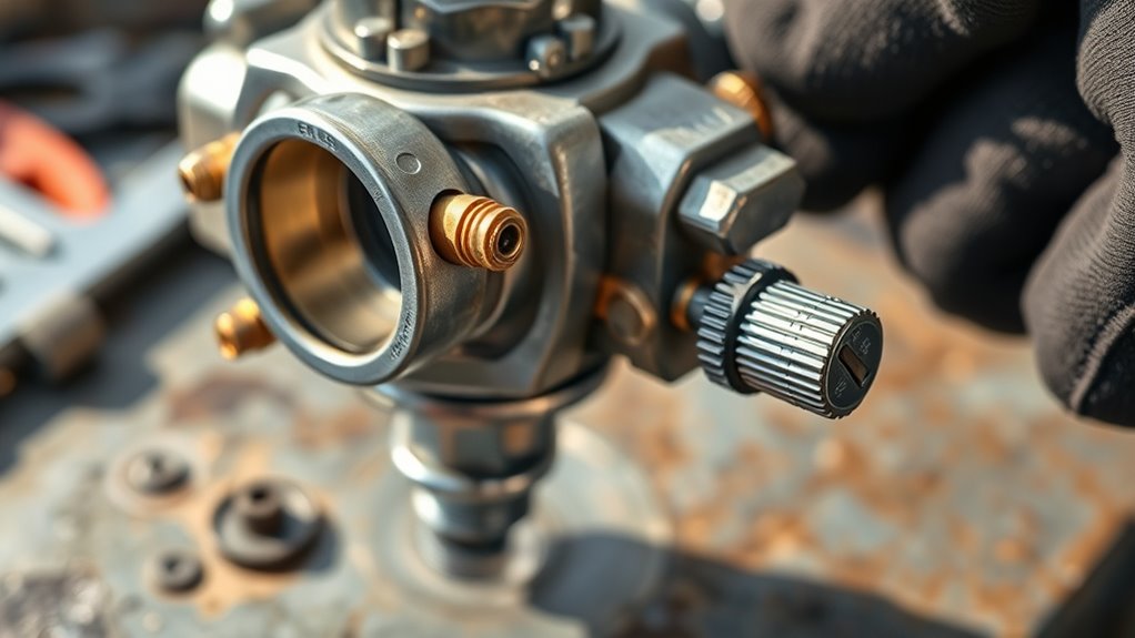 adjust needle and air screw