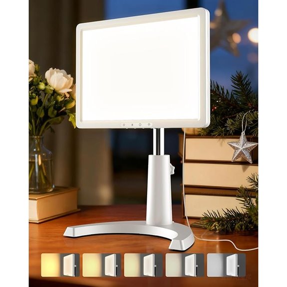 Light Therapy Lamp with Adjustable Brightness and Color