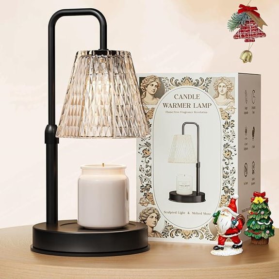 Dimmable Candle Warmer Lamp with Timer and Bulbs