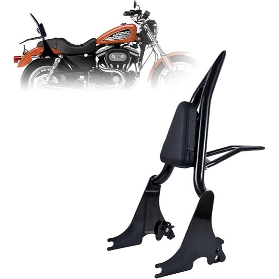 Kinglemc Adjustable Harley Sissy Bar Luggage Rack