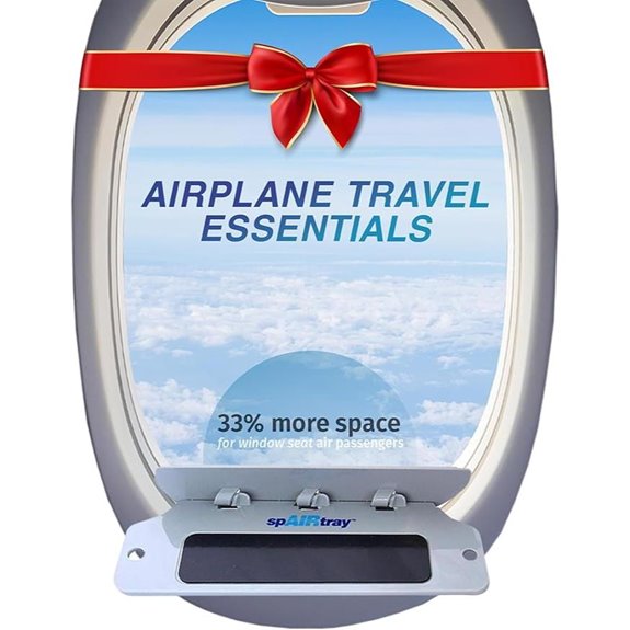 spAIRtray Travel Shelf for Airplane Windows