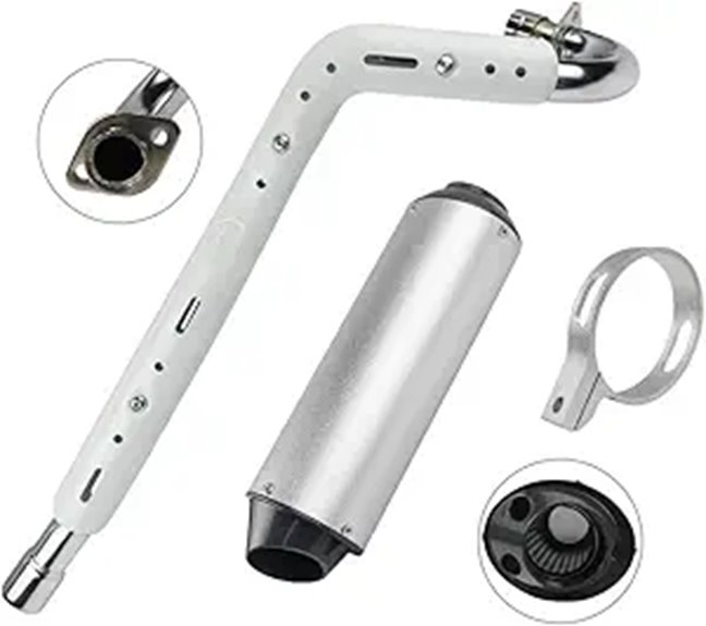 FLYPIG 28mm Muffler Exhaust Pipe Kit for ATV