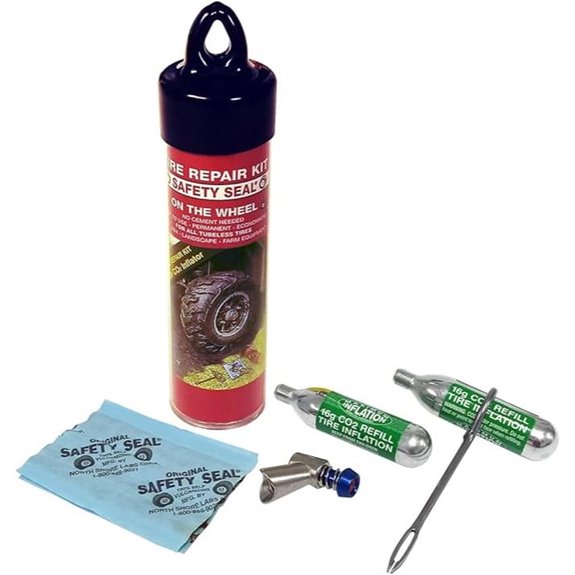 Safety Seal ATV Tire Repair Kit with CO₂ Inflator