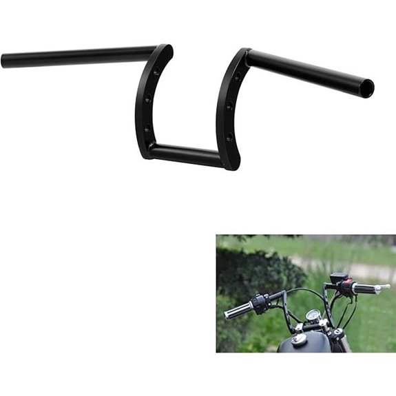 TCMT Black Drag Handlebar for Harley and Cruiser Bikes