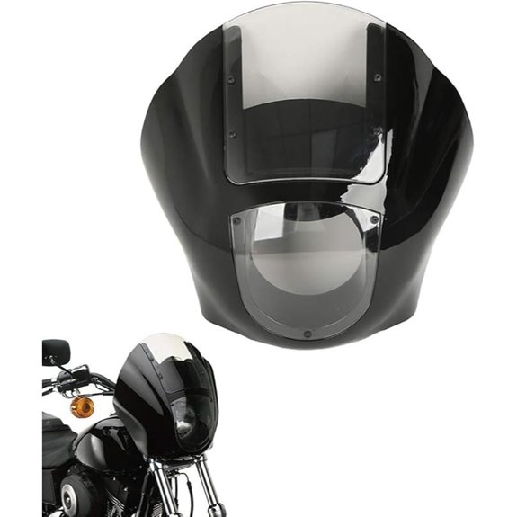 XFMT Black Detachable Windshield Kit for Harley Sportster