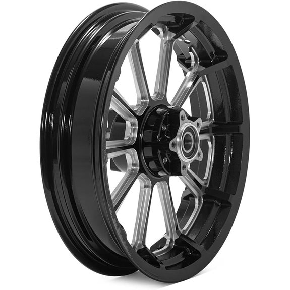 TOFR Gloss Black Front Wheel Rim for Harley XL