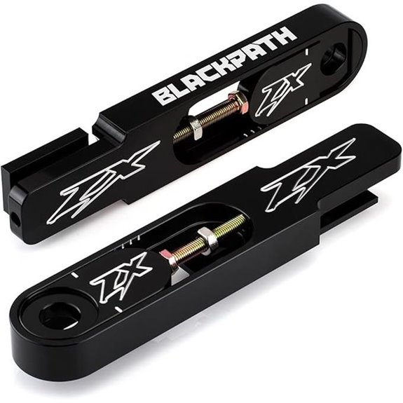 BlackPath Kawasaki Swingarm Extension Kit (Black)