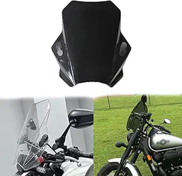 Shadow Phantom 750 Windshield with Bracket (Black)