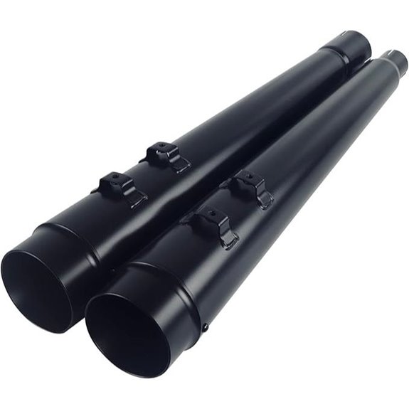 SHARKROAD Black 4.4” Slip-On Mufflers for Harley