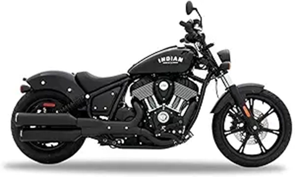 Rinehart Black Slip-On Mufflers for Indian Chief