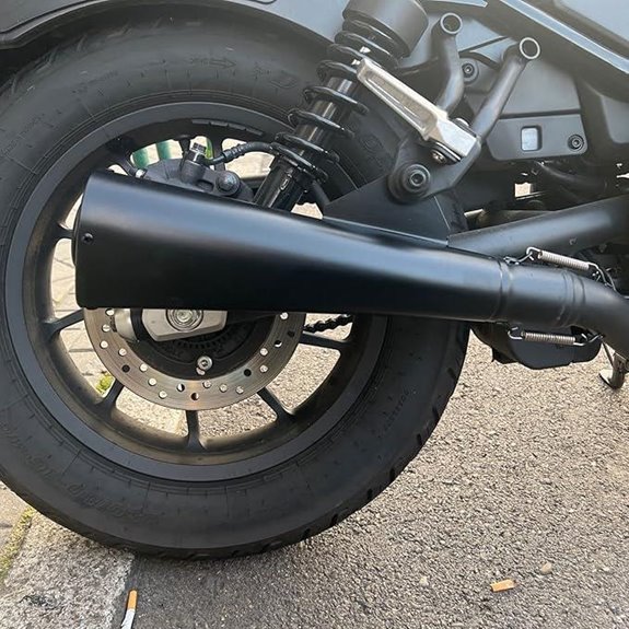 Honda Rebel 500 Exhaust Muffler Slip-On Black Stainless
