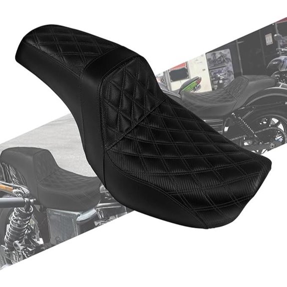 Harley Dyna Passenger Seat Cushion (Black Stitching)