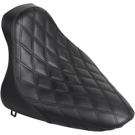Harley Softail Driver Seat Cushion with Black Stitching