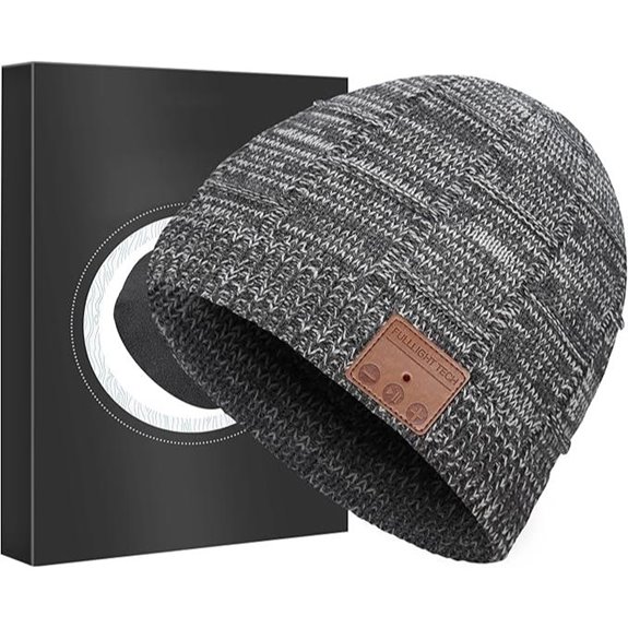 Bluetooth Beanie Hat Headphones Unique Tech Gifts Stocking Stuffer