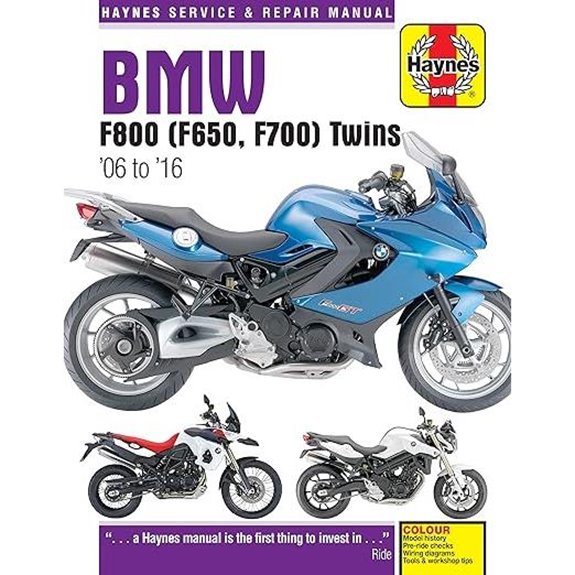 BMW F800 (F650 F700) Twins: '06 to '16 (Haynes Service & Repair Manual)
