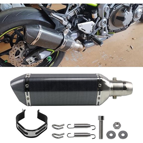 Sporacingrts Carbon Fiber Motorcycle Muffler (38-51mm)