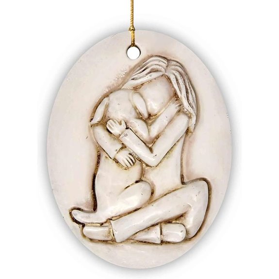 3D Ceramic Dog Ornament for Christmas Tree