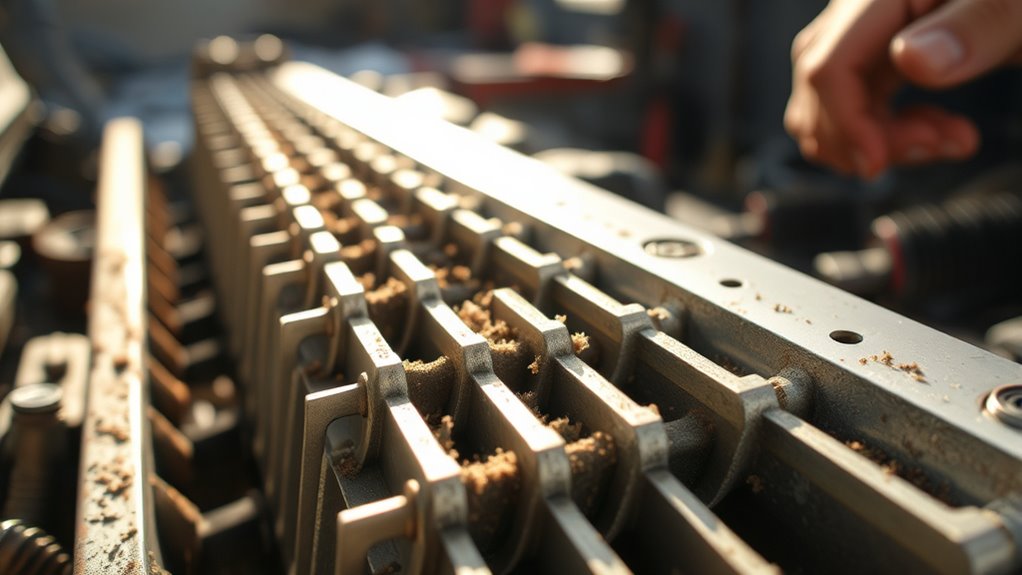 check fins clear obstructions