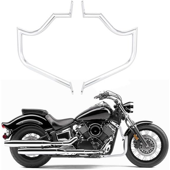 Yamaha Dragstar XVS1100 Crash Bar with Chrome Finish