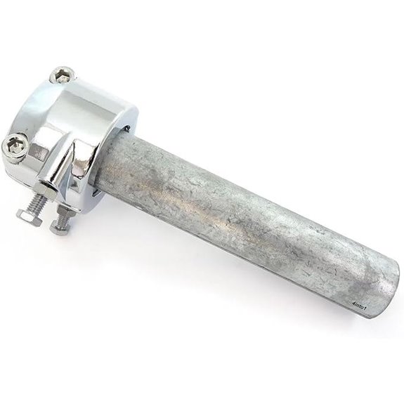 British Motorcycle Dual Throttle Assembly Chrome