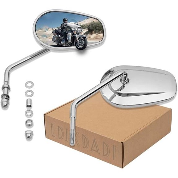 Chrome Sportster Motorcycle Rearview Mirrors