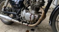 common classic motorcycle oil leaks