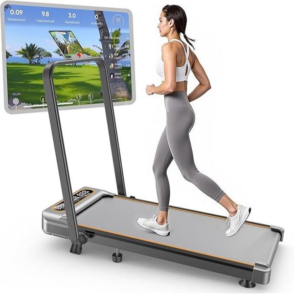 compact incline treadmill with remote