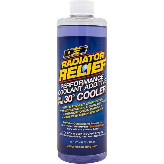 Radiator Relief Coolant Additive for Cars and More