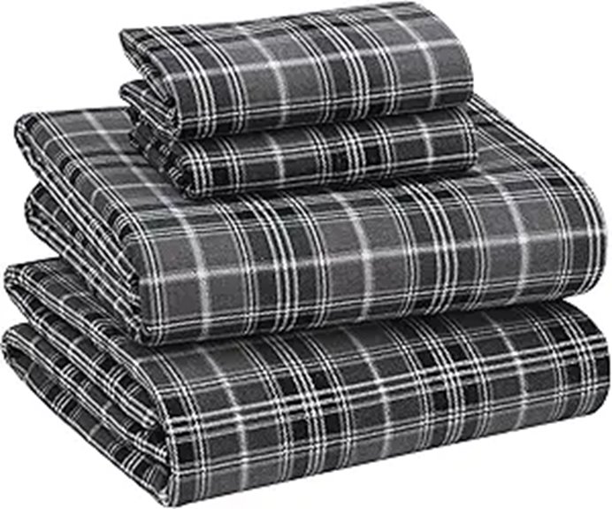RUVANTI Cotton Flannel Queen Sheet Set (4 Pieces)