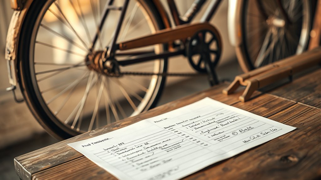 create comprehensive bike sale