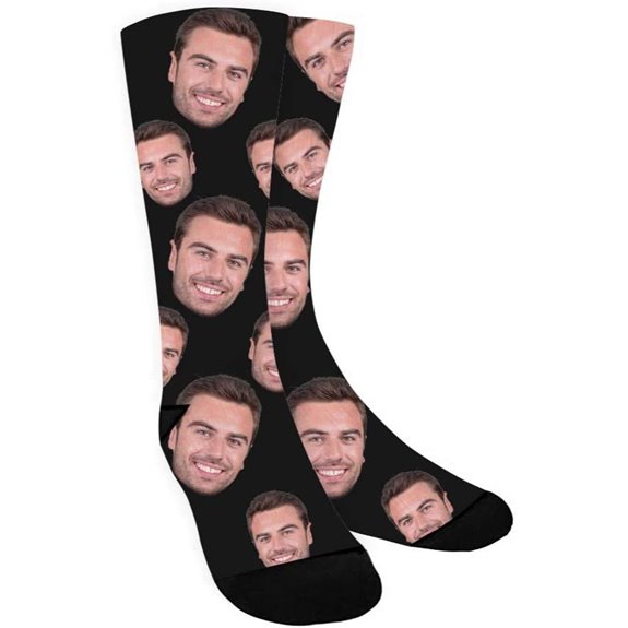 ShineSand Custom Photo Face Socks for Men and Women
