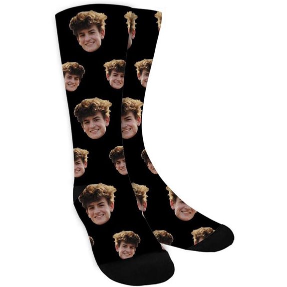 TinyName Custom Face Socks for Men and Women
