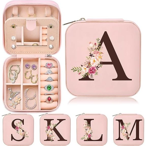 Personalized Initial A Jewelry Organizer Gift