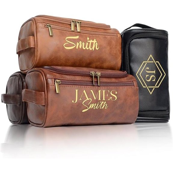 Personalized Men's Toiletry Bag with Monogram