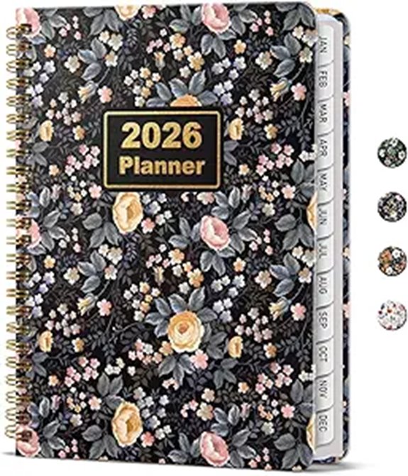 Timart 2026 Weekly & Monthly Planner Dark Blue