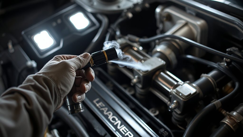 detecting vacuum leak sources