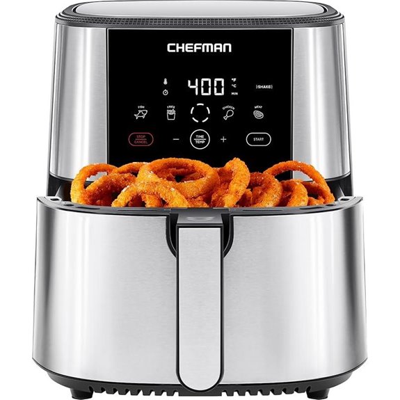 Chefman TurboFry Touch Air Fryer 8 Qt Digital Controls