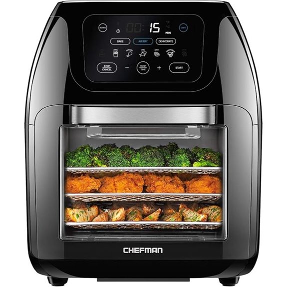 CHEFMAN Digital Air Fryer + Rotisserie 10L