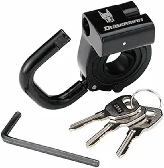 NANKAIBUHIN NANKAI Doberman Helmet Lock Helmet Holder DBL-002 Black