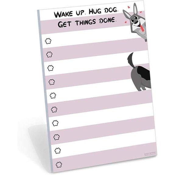 Dog Lover Humor Notepad with Sticky Notes (50 Pages)
