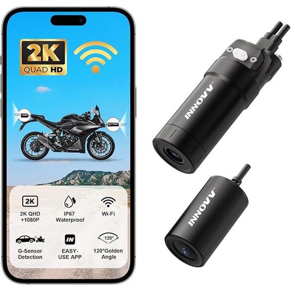 INNOVV K6 Motorcycle Dual Channel 2K Dash Cam